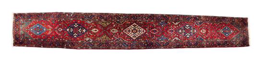 A Persian Wool Runner 19 feet 2 inches x 3 feet 5 (1 of 2)