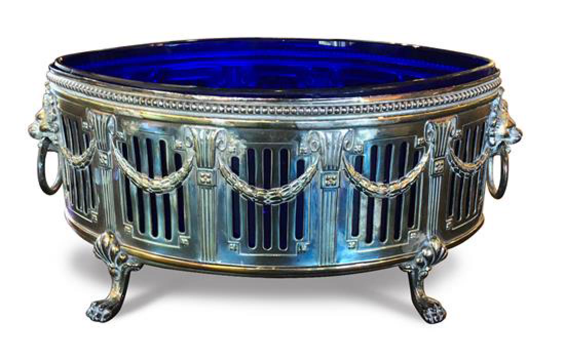 A Neoclassical Style Silver Plate Footed Dish with (1 of 1)