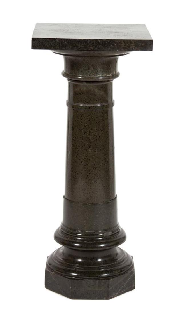 A Green Marble Pedestal in Three Parts Height 37 (1 of 1)