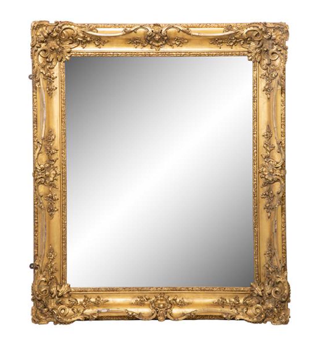 A Large Victorian Gilt Framed Mirror Height 56 x width (1 of 1)