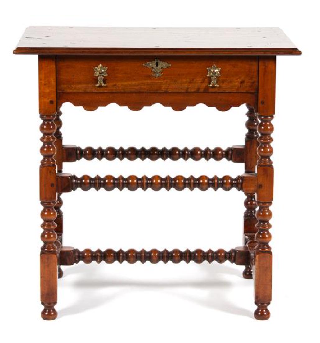 A Pair of William and Mary Style Walnut Side Tables (1 of 2)