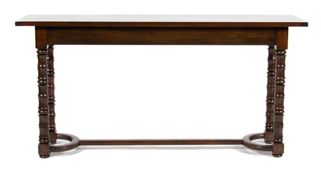 A Contemporary Stained Mahogany Console Table Height 31 (1 of 1)