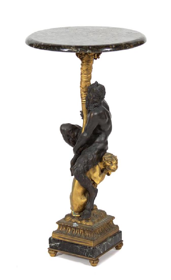 A Painted Bronze Occasional Table Height 27 x diameter (1 of 2)