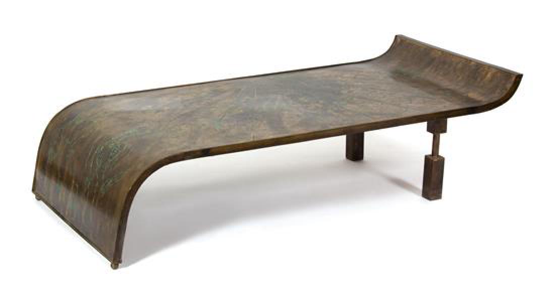 A Philip and Kelvin LaVerne Bronze Clad Wood Low Table (1 of 2)