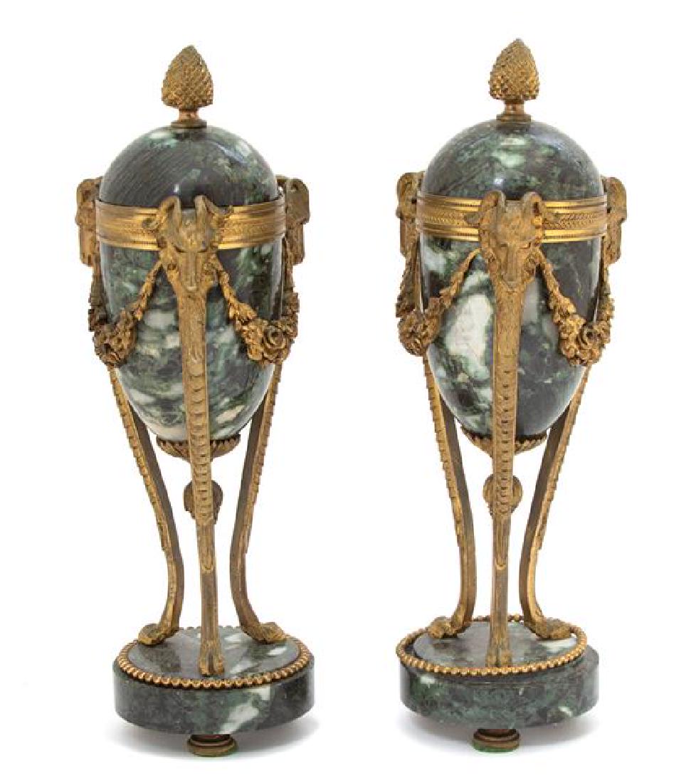 A Pair of Louis XVI Style Gilt Bronze Mounted Marble (1 of 1)