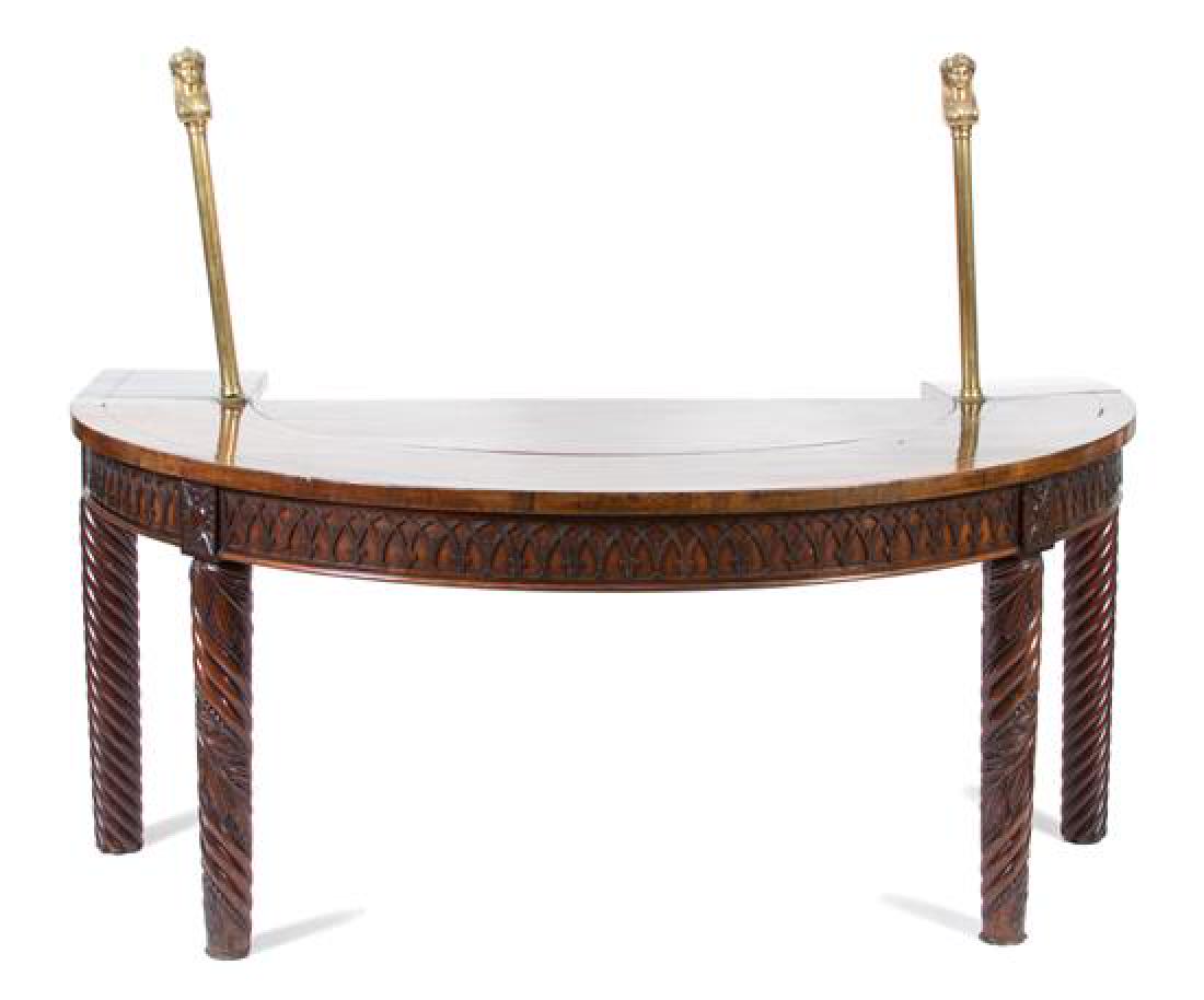 A William IV Style Carved Mahogany and Brass Hunt Board (1 of 1)