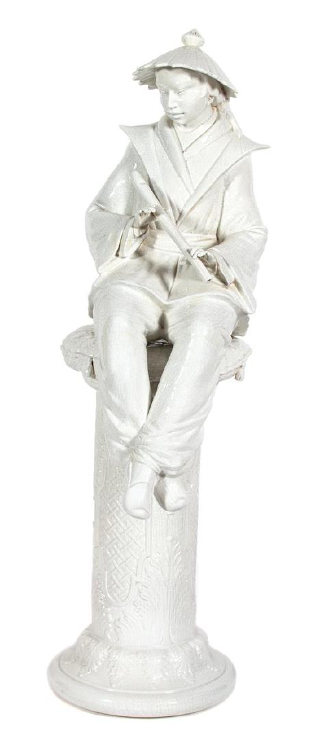 A Chinese Blanc de Chine Seated Figure on Base (1 of 1)