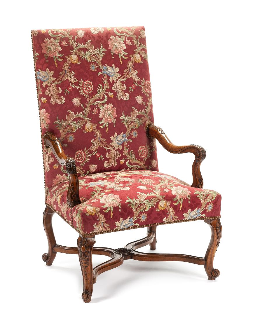 A Regence Walnut Fauteuil Height 42 x width 27 x depth (1 of 1)