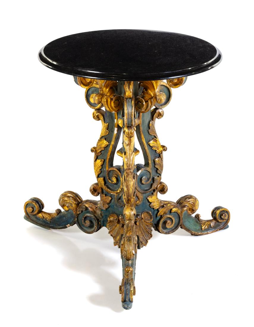 * A Venetian Painted and Parcel Gilt Table Base Height (1 of 1)