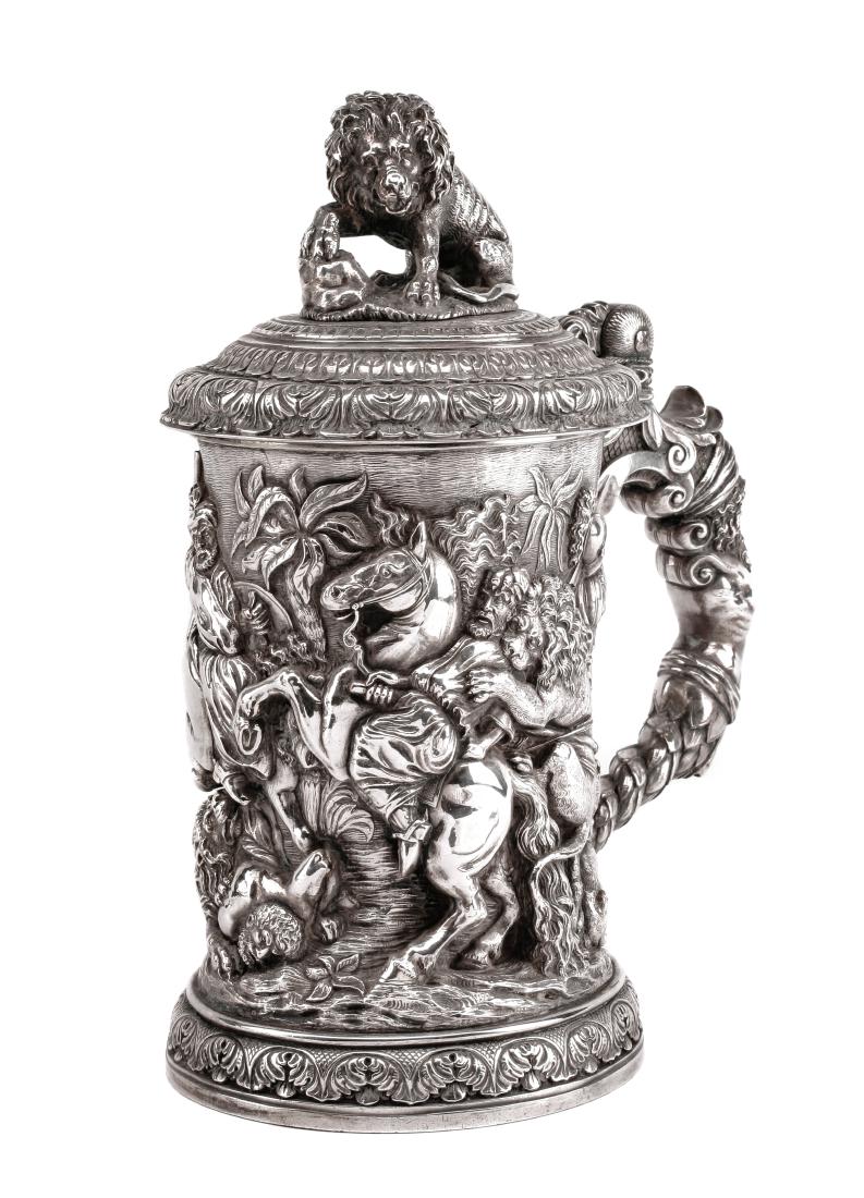 A Victorian Silver-Plate Tankard, Elkington & Co., (1 of 3)