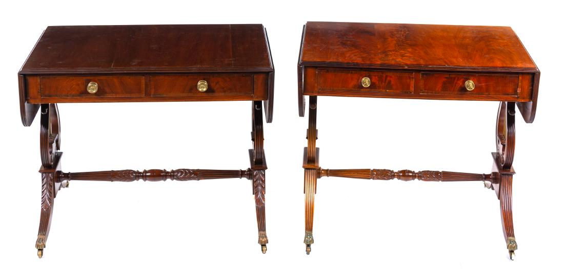A Near Pair of American Classical Style Mahogany (1 of 1)