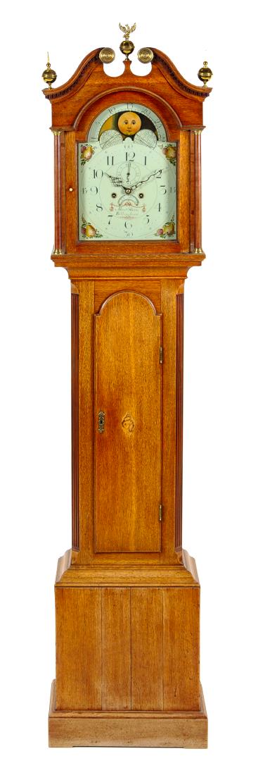 A George III Oak Tall Case Clock Height 88 1/2 inches (1 of 1)