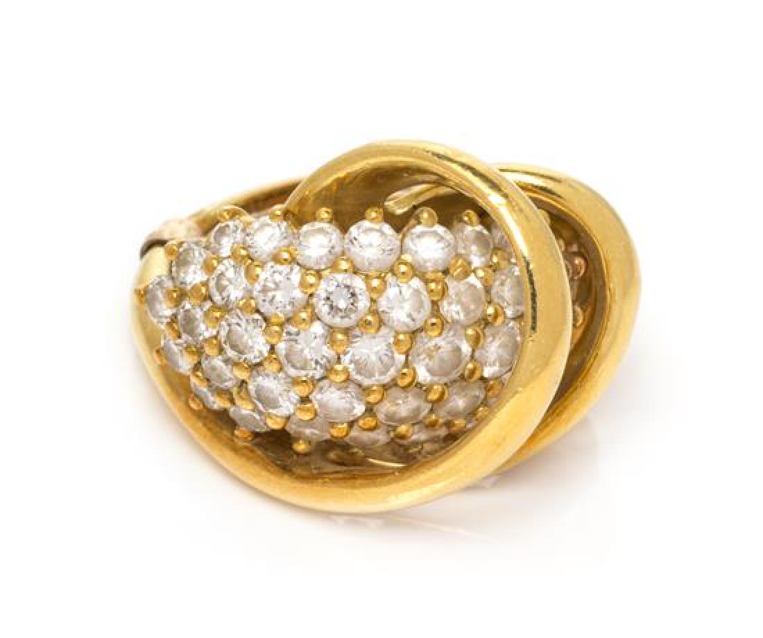 An 18 Karat Yellow Gold and Diamond Ring, Jose Hess, (1 of 1)