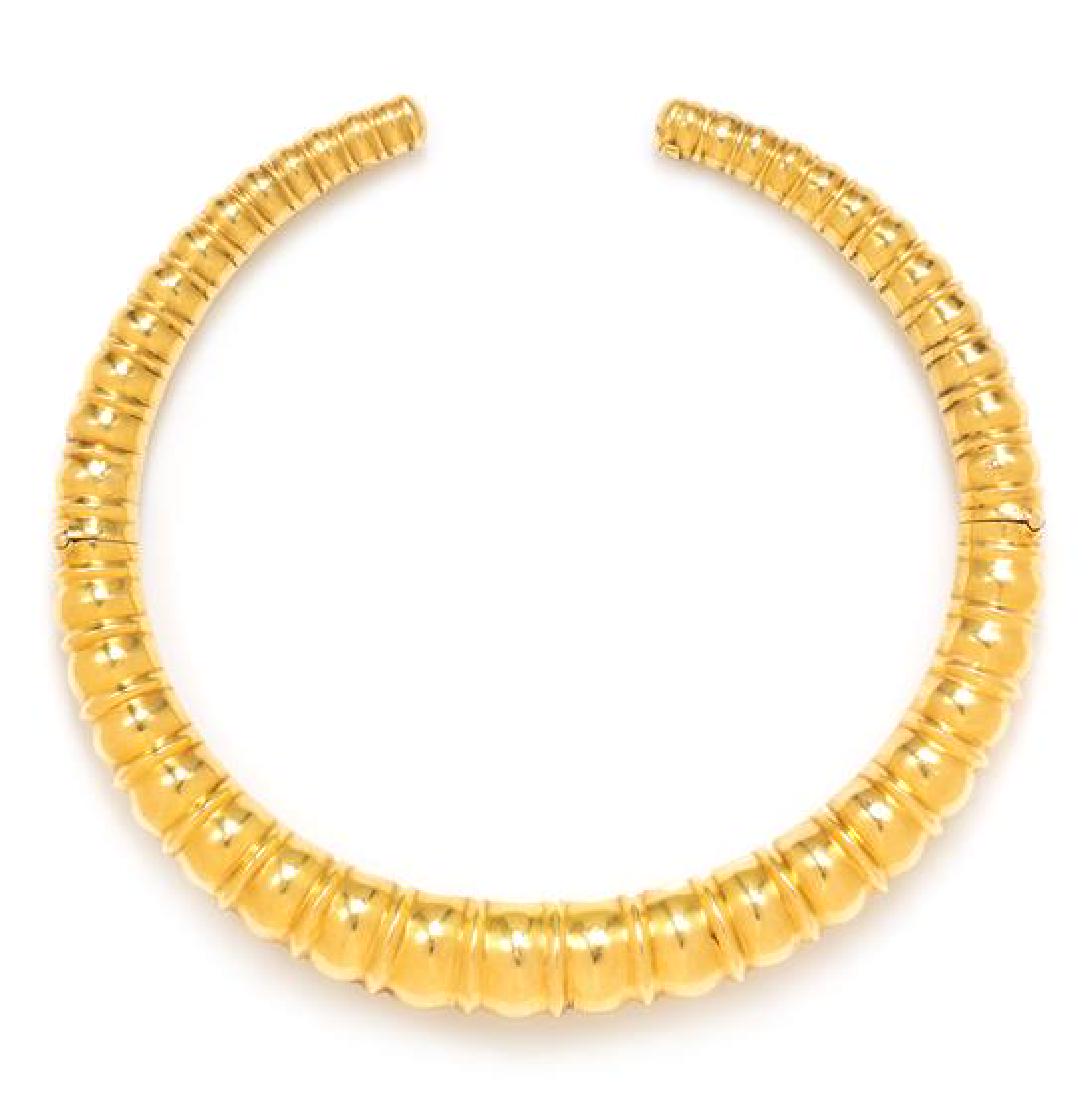 An 18 Karat Yellow Gold Collar Necklace, Lalaounis, (1 of 1)