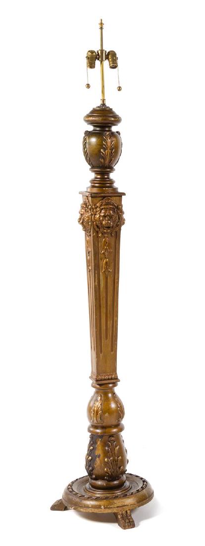 A Neoclassical Style Painted Floor Lamp Height overall (1 of 1)