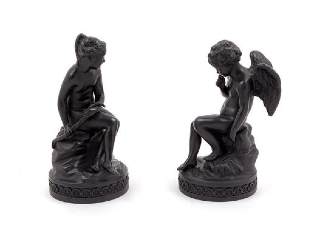 A Pair of Bisque Porcelain Figures, Wedgwood (1 of 2)