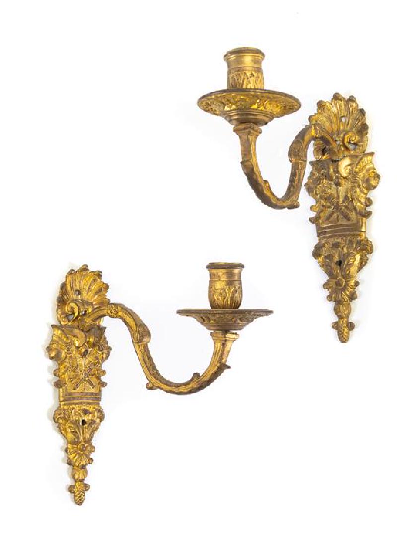 * A Pair of Neoclassical Gilt Metal Single-Light (1 of 1)
