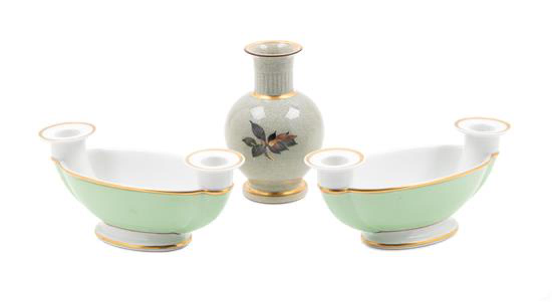 A Pair of Royal Copenhagen Porcelain Two-Light (1 of 3)