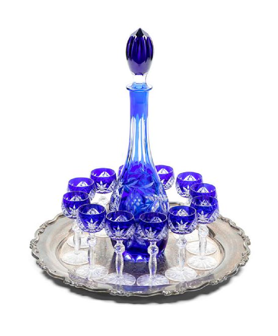 * A Bohemian Cut to Clear Glass Drink Service Height of (1 of 1)