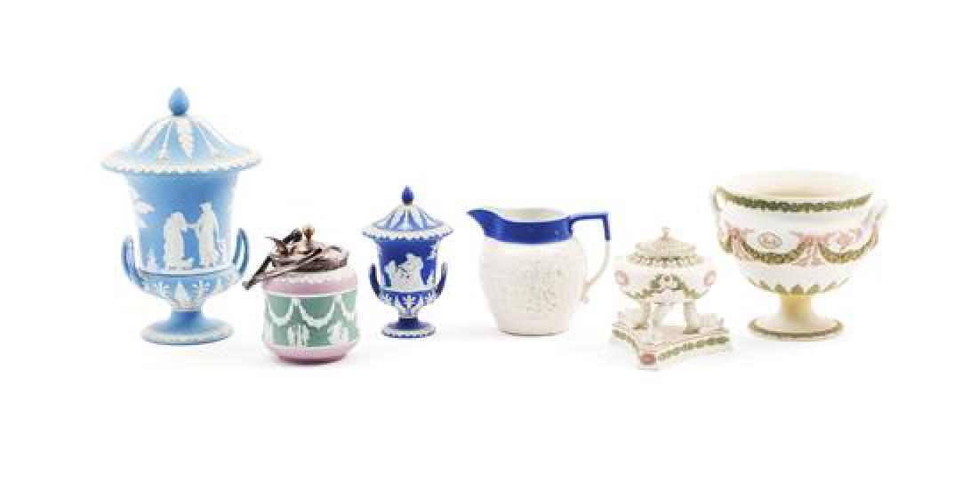 A Group of Six Wedgwood Jasperware Articles Height 10 (1 of 1)