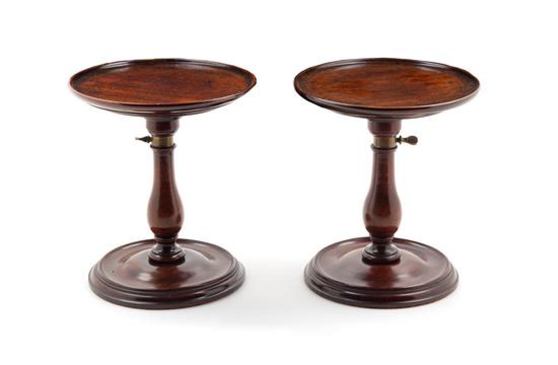 A Pair of Edwardian Mahogany Stands Height 9 inches. (1 of 1)