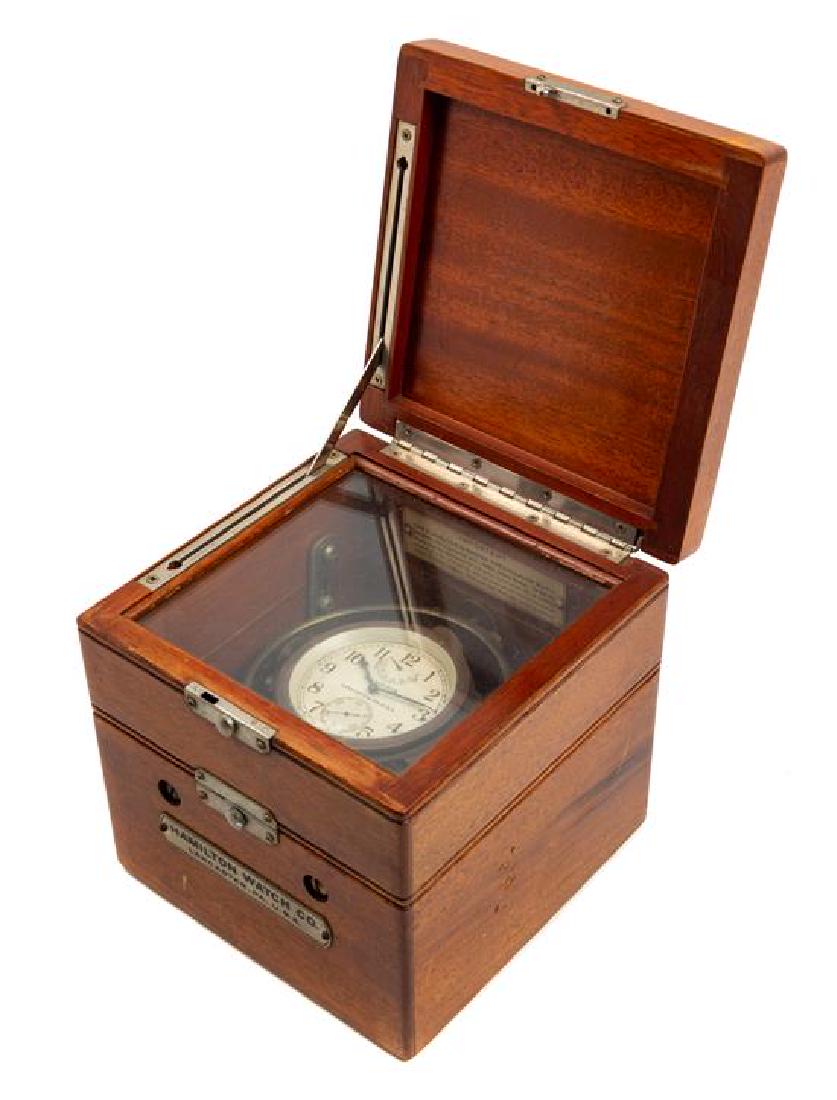 A Hamilton Cased Two Day Chronometer Diameter of dial 3 (1 of 2)