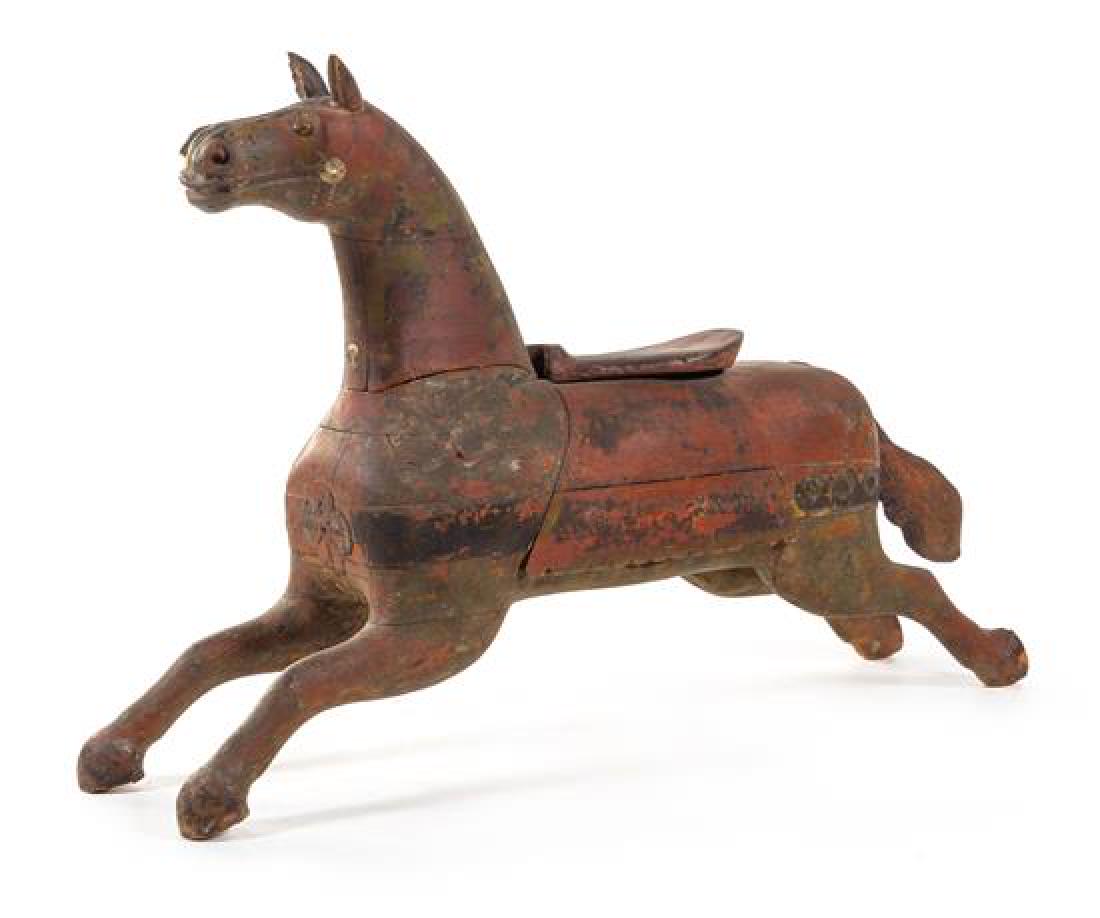 An American Carved and Painted Wood Carousel Horse (1 of 1)