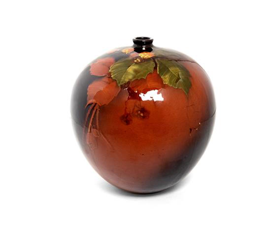 A Weller Louwelsa Pottery Vase Height 9 1/2 inches. (1 of 3)