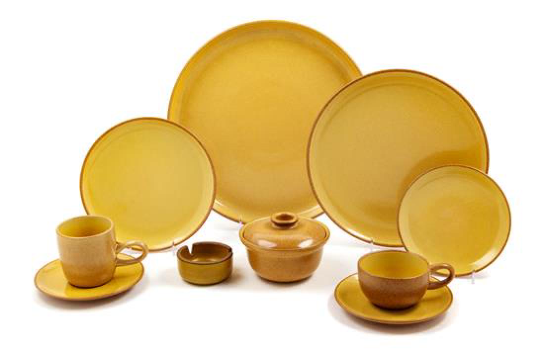 Heath Ceramics, (American), comprising: 8 dinner plates (1 of 2)