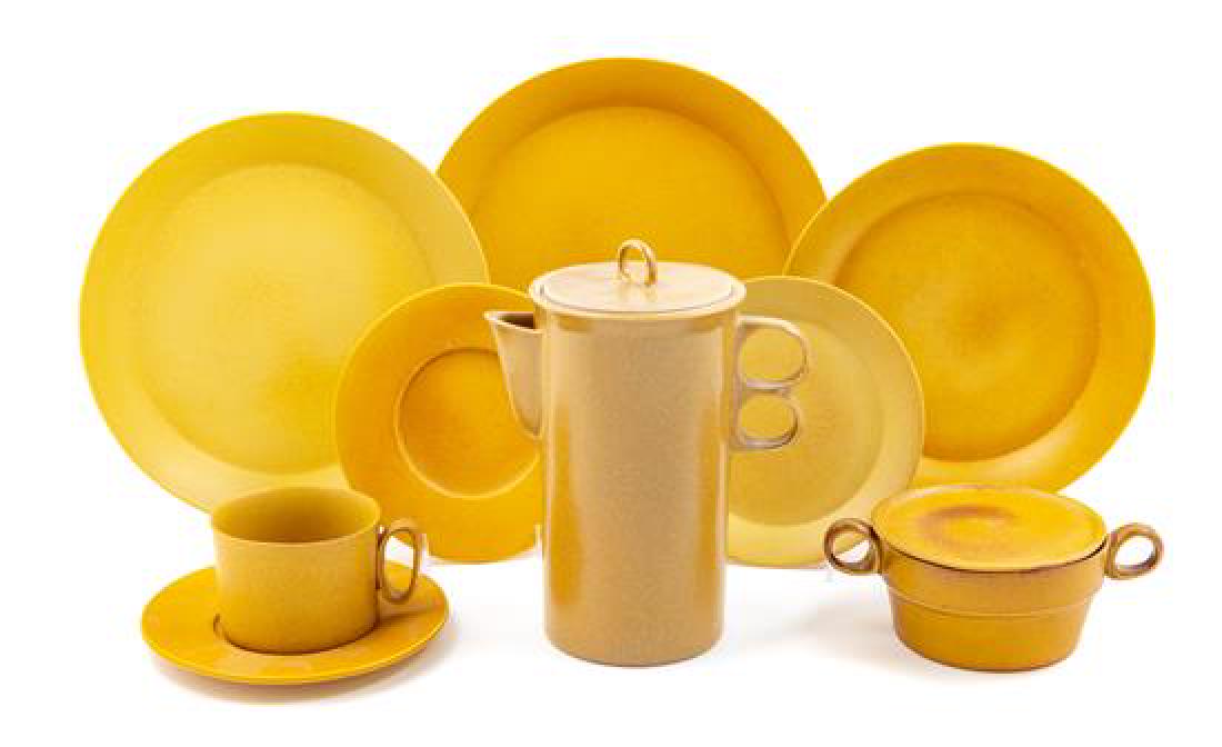 Bennington Potters, (American), comprising: 12 dinner (1 of 2)