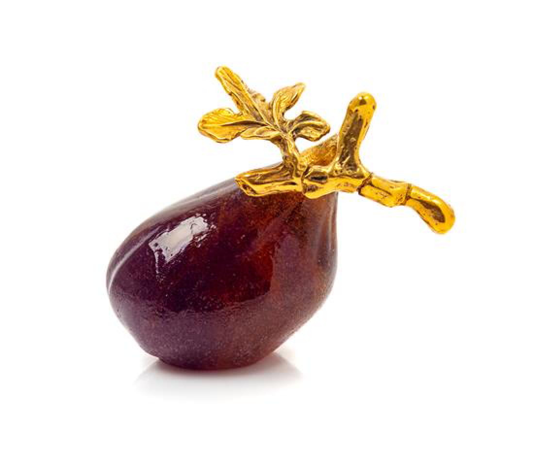 Two Glass Desk Articles, Daum and Baccarat Height of (1 of 2)