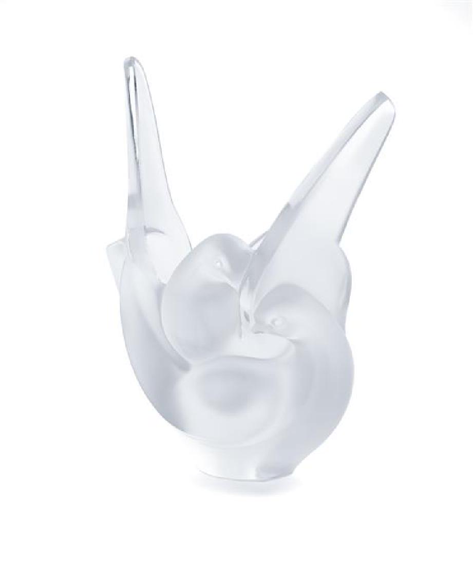 A Lalique Sylvie Vase Height 8 1/4 inches. (1 of 1)