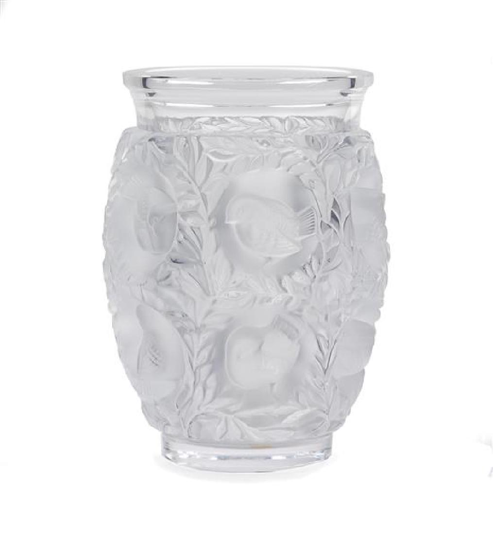 A Lalique Bagatelle Vase Height 7 inches. (1 of 1)