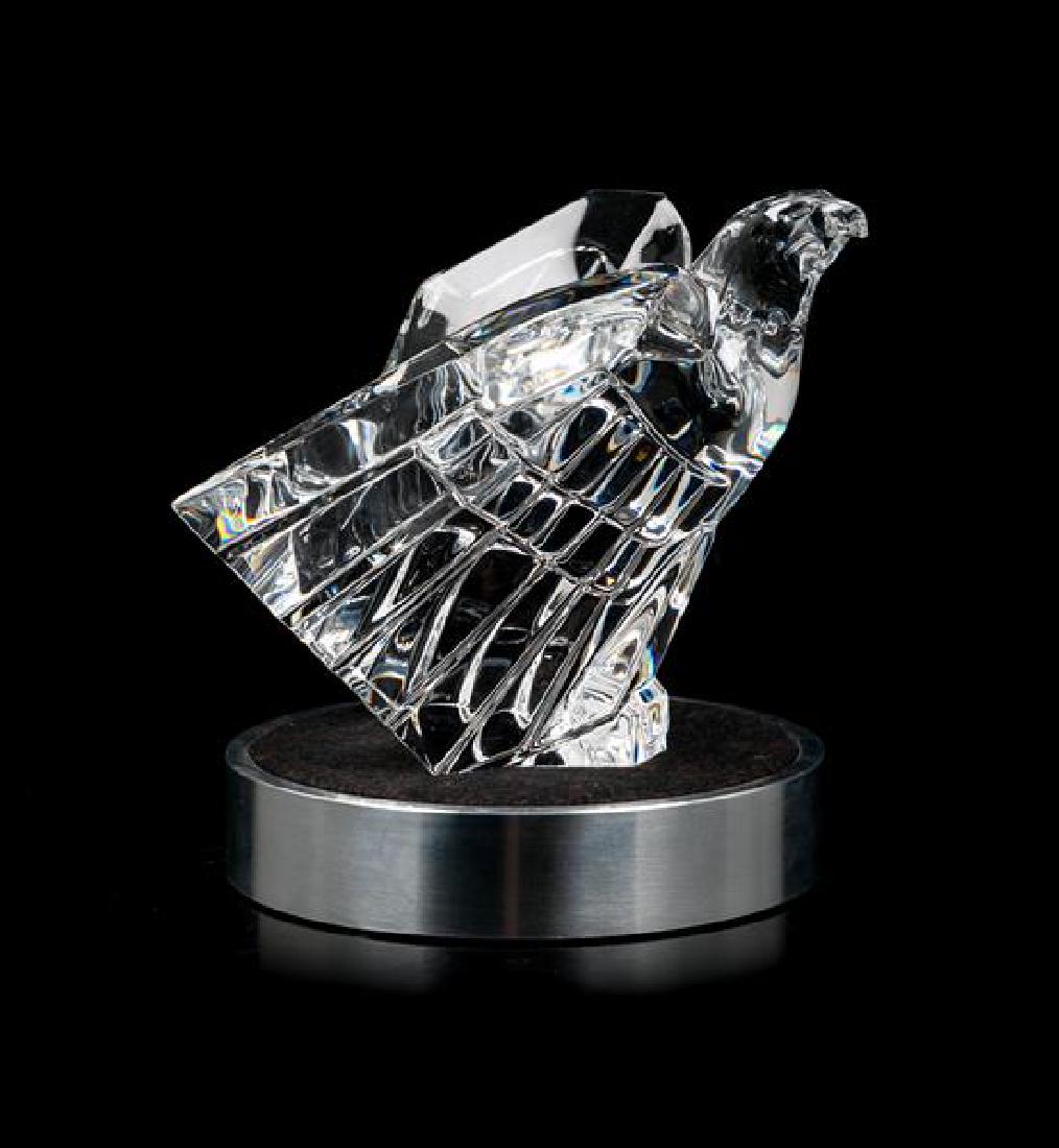 A Steuben Molded Glass Figure of an Eagle Height 4 1/2 (1 of 1)