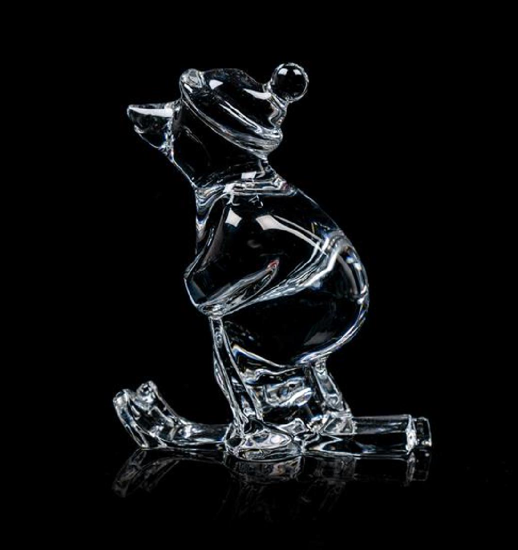 A Steuben Molded Glass Figure of a Bear Height 4 5/8 (1 of 1)