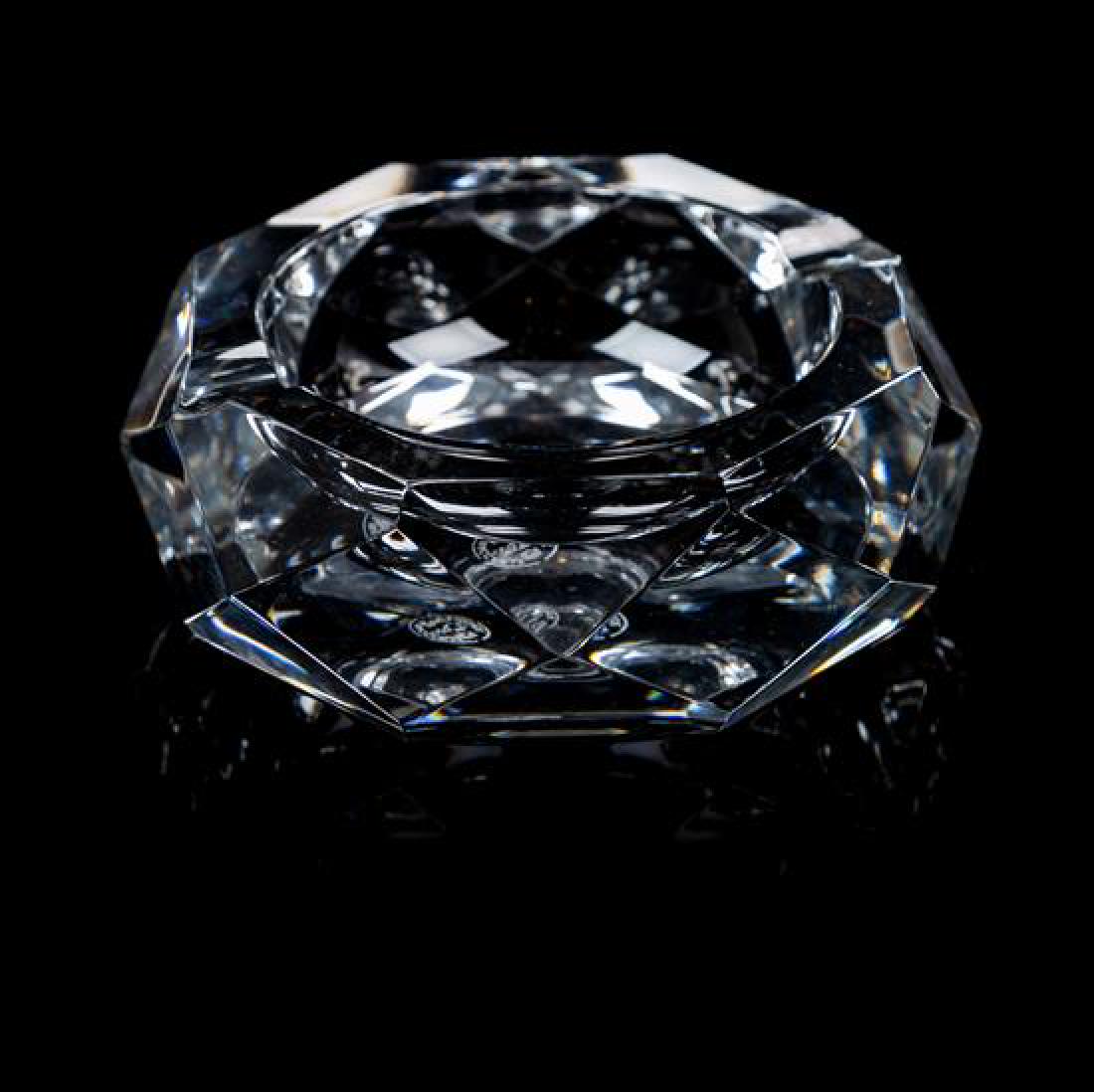 A Baccarat Glass Ash Receiver Diameter 4 3/8 inches. (1 of 1)