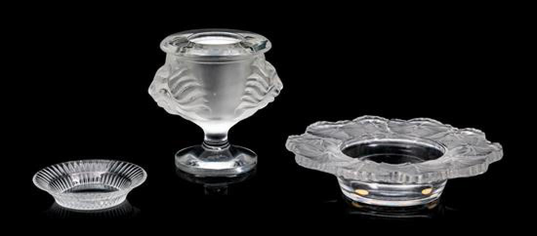 Two Lalique Molded and Frosted Glass Table Articles (1 of 1)