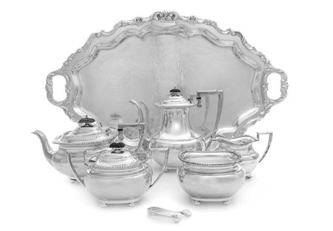 An American Silver-Plate Five-Piece Tea and Coffee (1 of 2)
