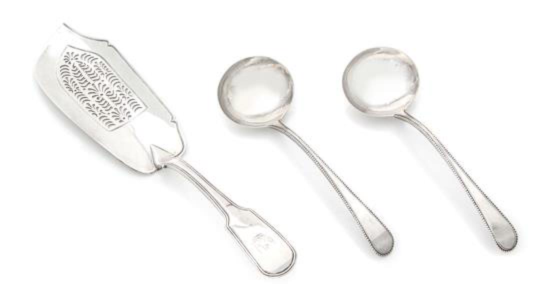 A Group of Three Georgian Silver Serving Articles, (1 of 2)