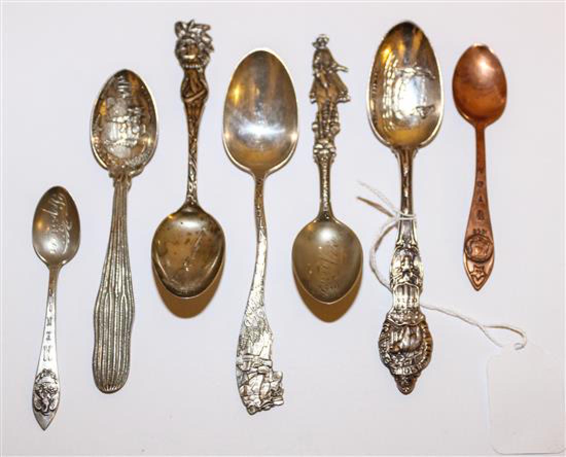* A Group of Six Silver Souvenir Spoons, Various (1 of 1)