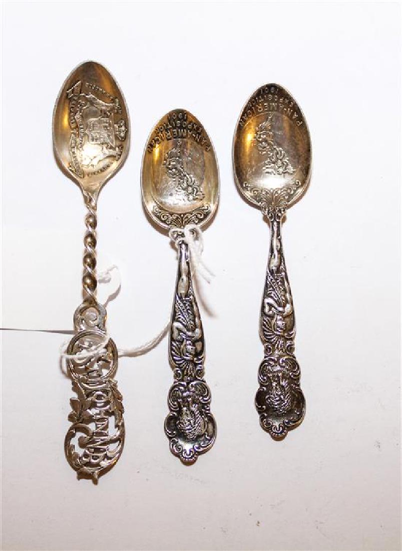 * A Group of Three Silver Souvenir Spoons, Various (1 of 1)