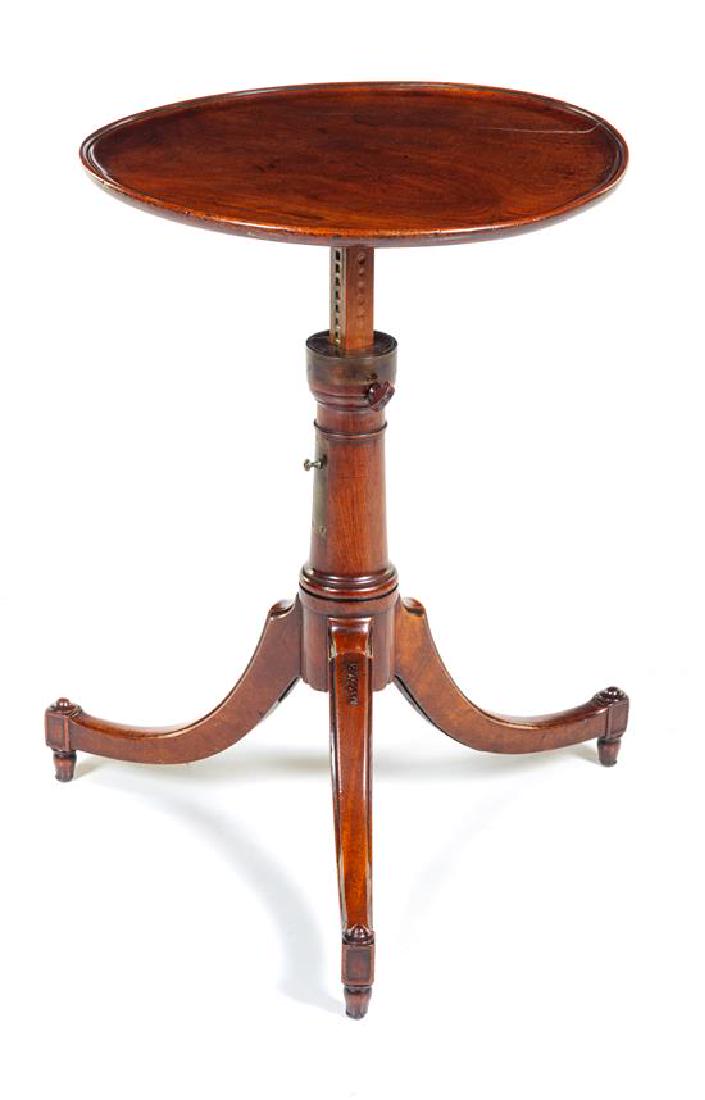 A Regency Style Mahogany Telescoping Table Height 23 x (1 of 1)
