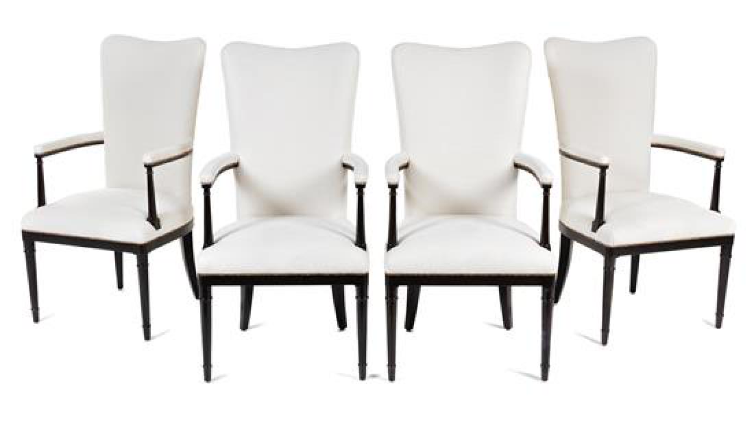 * A Set of Four Regency Style Open Armchairs Height 44 (1 of 1)