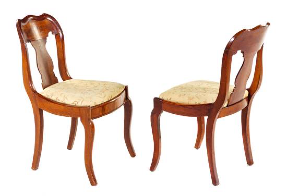 A Pair of American Empire Mahogany Side Chairs Height (1 of 1)