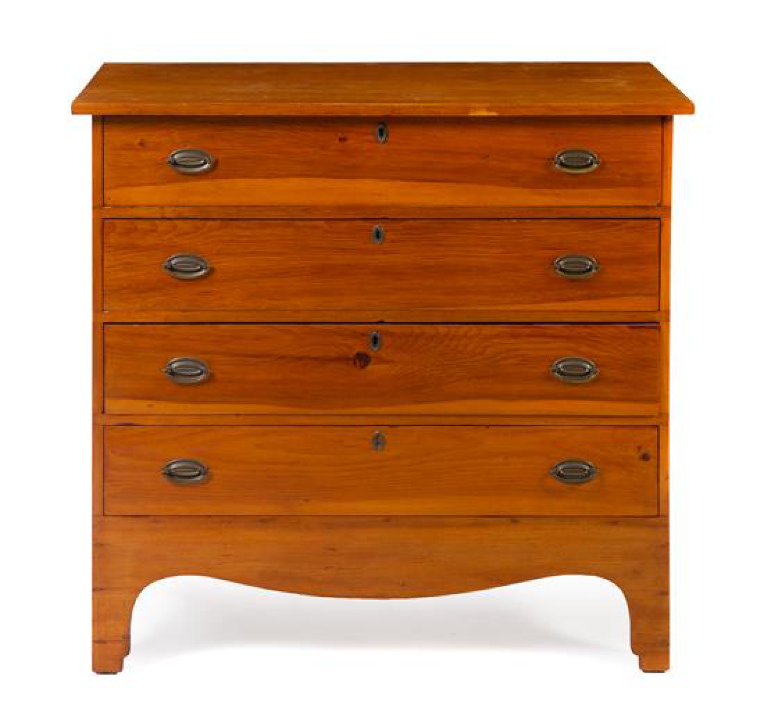 An American Cherry Chest of Drawers Height 37 1/2 x (1 of 1)