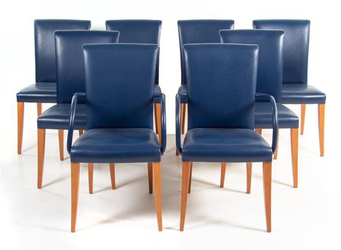 A Set of Eight Leather Dining Chairs, Poltrona Frau (1 of 1)