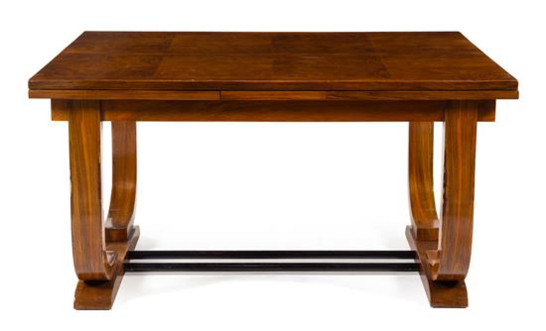 Art Deco, France, c. 1930s, draw-leaf table (1 of 1)