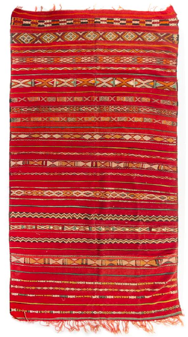 A Flatweave Wool Rug 10 feet 7 1/2 inches x 5 feet 7 (1 of 1)