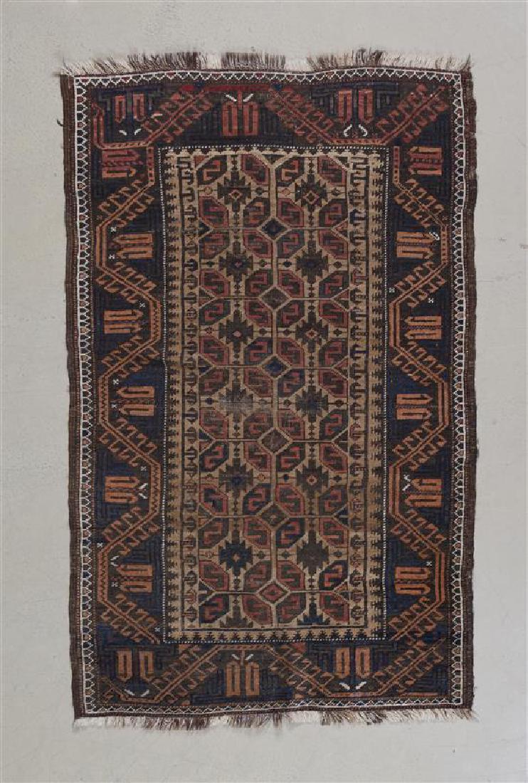 A Turkish Wool Rug 5 feet 3 inches x 2 feet 11 inches. (1 of 1)