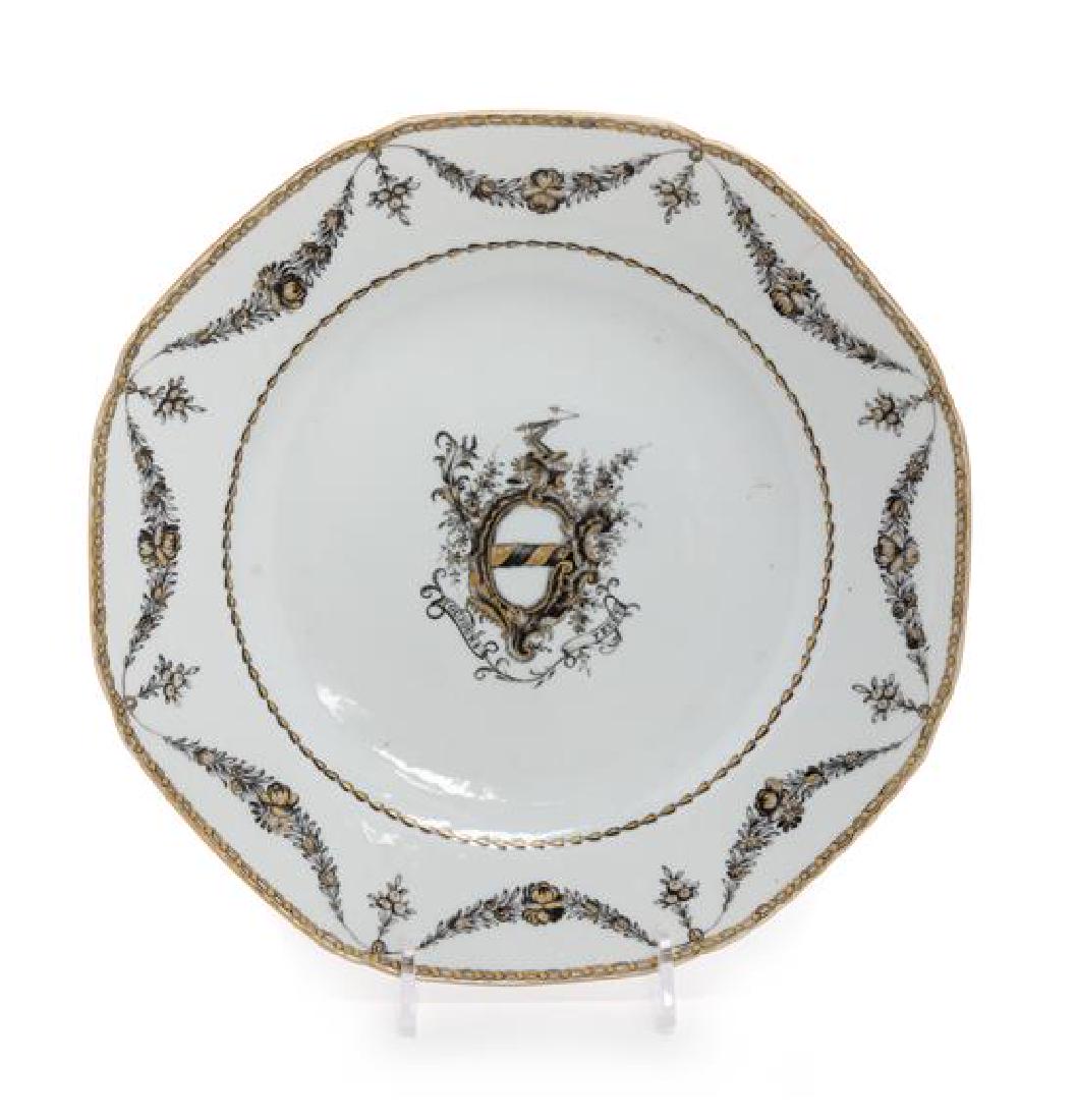 A Chinese Export Porcelain Armorial Plate Diameter 8 (1 of 1)